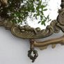 Vintage ornate brass dressing table mirror Image 9