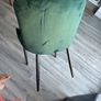 ez living dining chairs green velvet jasper x 2 Image 3