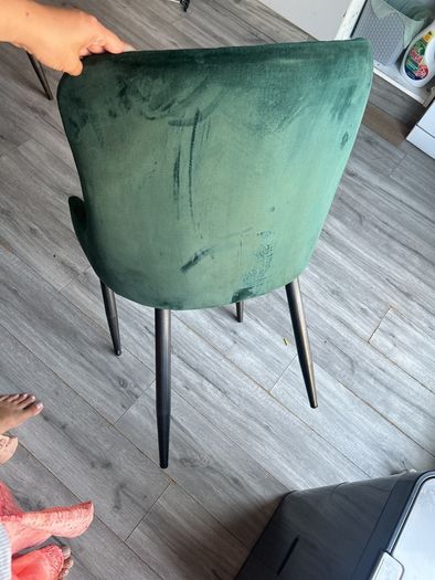 ez living dining chairs green velvet jasper x 2