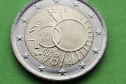 Belgium 2013 year Uncirculated 2 Euro coin.