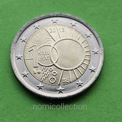 Belgium 2013 year Uncirculated 2 Euro coin.