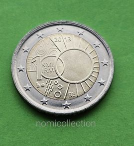Belgium 2013 year Uncirculated 2 Euro coin.