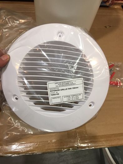 150 mm Exterior Fan Grille and Duct kit 6 Inch
