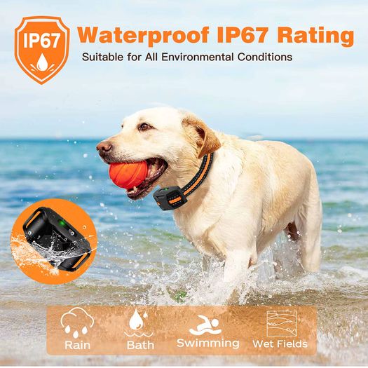 3300Ft Electric Dog Training Collar Remote Control Waterproof Pet Behavior For 5-120lbs Puppy With Shock Vibration