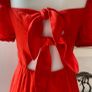 & Other Stories red linen jumpsuit Image 9