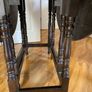 Folding Round Dining Table in Solid Dark Oak Image 5