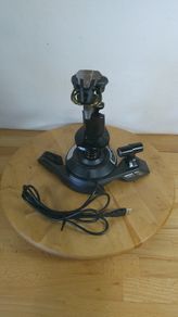 Saitek Cyborg X F.L.Y. 5 Flight Stick PC Joystick Controller - Flight Simulator & Space Sim - Twin Throttle Adjustable Fully Tested and Working
