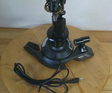 Saitek Cyborg X F.L.Y. 5 Flight Stick PC Joystick Controller - Flight Simulator & Space Sim - Twin Throttle Adjustable Fully Tested and Working