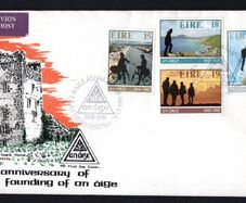 1981 Ireland 50th Anniversary of the Founding of An Oige Commemorative Stamp Addressed Hibernian First Day Cover (FDC)