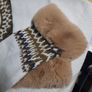 Zara fairisle fur cuffed jumper Image 6