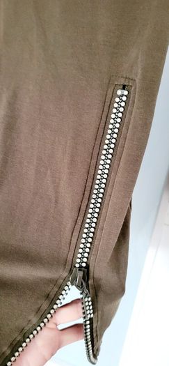 Unsigned STAR bling zip mini dress Sz S (Fit 8-10 UK)