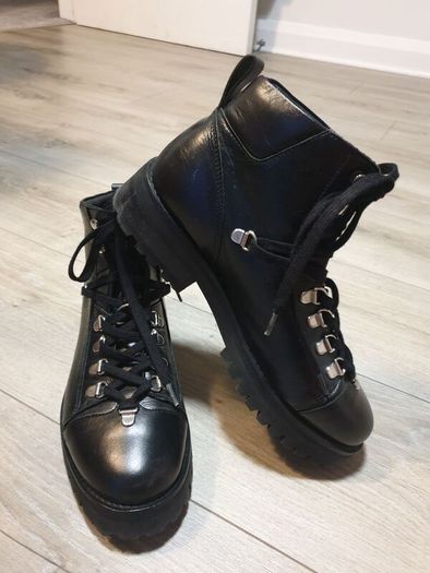 Allsaints Leather Ankle Boots Size Uk 6 ( Eu 39)