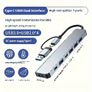 7-in-1 USB-C Hub with USB 3.0 Ports, Dual Type-C & 5 USB-A Connectors, Ultra Slim Portable Data Hub for Laptop, Aluminum Alloy, Compatible with PS4, Flash Image 4