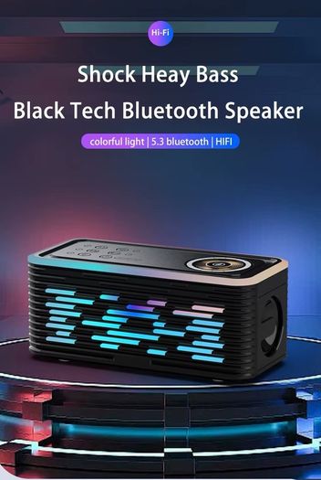 Mind blowing LED Built-In Ambience Music Wireless Charging Speaker