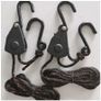 BRAND NEW 4PCS Pulley Ratchets Kayak And Canoe Boat Bow Stern Rope Lock Tie Down Strap 1/8 Inch Heavy Duty Adjustable Hanging Rope Clip Image 4