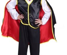 Kids Vampire Costume Ages 4 to 6. 110 to 120 cm
