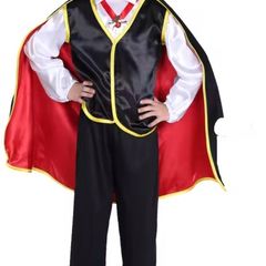 Kids Vampire Costume Ages 4 to 6. 110 to 120 cm