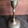 Vintage Pair Indian Brass Candlesticks Image 6