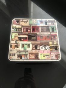 old shop fronts of Ireland biscuit box