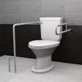 Wall-Floor Toilet Grab Rail- Right- Left Image 2