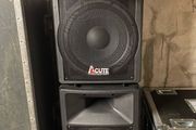 Pair New Acute Speakers Dj Band Venue home Loudspeakers 15" 300w each