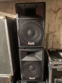 Pair New Acute Speakers Dj Band Venue home Loudspeakers 15" 300w each