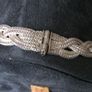 Woven .925 Silver Necklace & Bracelet Set, 74g Image 5