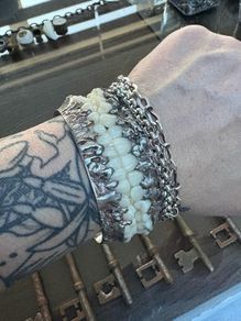 1 Full Set of Resin Teeth Soldered Oddity Curiosity Bangle