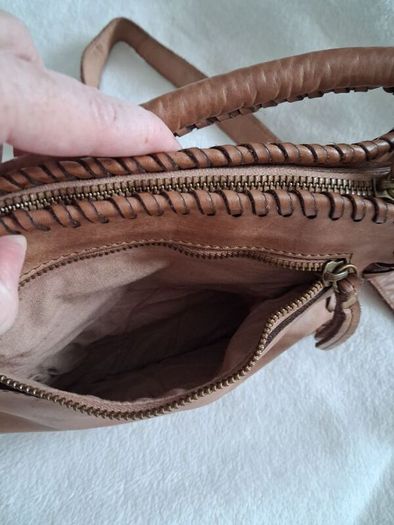 Vera Pelle - Leather Bag - Light Brown - New Without Tags RRP 120
