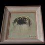 Beautiful Vintage Pekingese Dog Portrait Signed Image 7