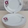 Beautiful Set of Six Large Dinner Plates by Arklow Pottery in the Very Popular and Collectable "Autumn Rose" Pattern Image 4