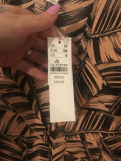 new topshop top rrp 40E