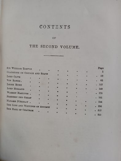 Critical and Historical Essays: Contributed to the Edinburgh Review by Lord Macaulay (2 Volume Set) (LP167)