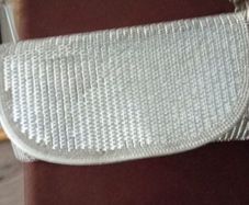 Silver coloured bag