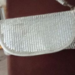 Silver coloured bag