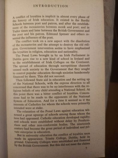 A History Of Irish Education.  A Study In Conflicting Loyalties. By P.j. Dowling. First Edition 1971 Paperback In Good Condition.  See Photos For Same.