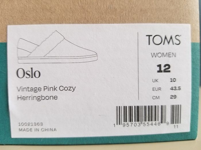 TOMS Slippers Womens 9 UK