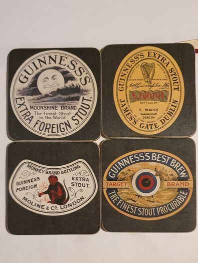 Guinness Coasters Cork Backed