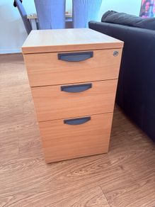 Lockable 3-Drawer Filing Cabinet