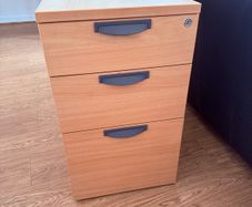 Lockable 3-Drawer Filing Cabinet