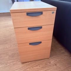 Lockable 3-Drawer Filing Cabinet