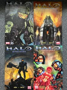 The Halo Spartan-II Gaming Comic Book Mini-Pack (4 Items)
