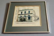 Vintage Abbey theatre watercolour