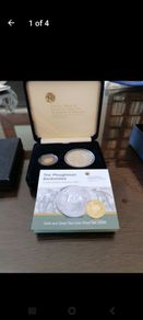 Proof euro coin set ,Ploughman 20 gold and 10 silver