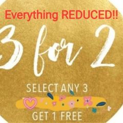 3 For 2 Offer - Choose Any 3 - Pay For 2 - Get 1 Free!!!