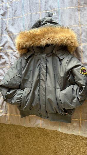 Zavetti Canada gray cropped jacket