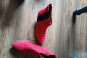 red marks and spencer boots