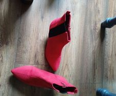 red marks and spencer boots