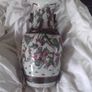a large  antique chinese porcelain famille rose vase with chinese warrior Image 3
