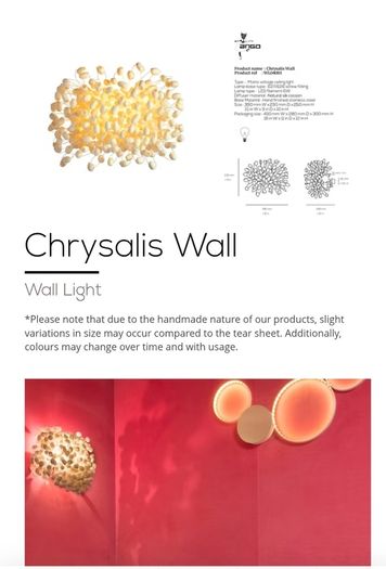 Ango Chrysalis wall sconse